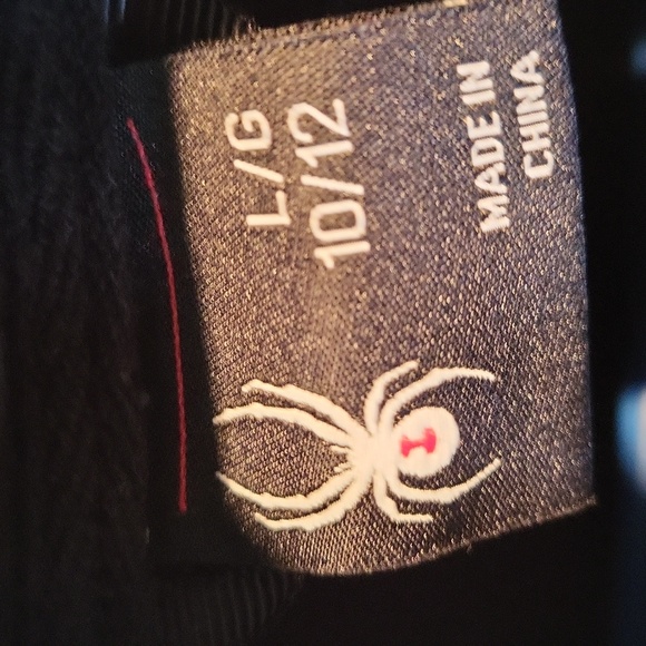 Spyder base layer full zip size 10-12 kids - Picture 2 of 2